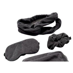 Barefoot Dreams CozyTerry Rest Set In Carbon Missing Bag New W/O Tags